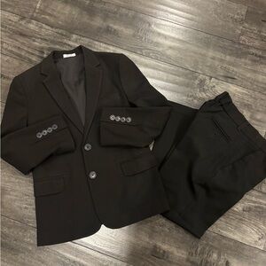 Calvin Klein Black Two-Button Kids Suit Set
